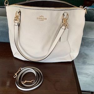 Large Cream Coach Purse- New with tag